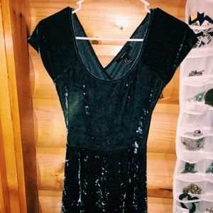 Open Backed Velvet Dress